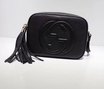 Gucci Soho Small Leather Disco Bag Black