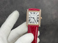 TANK LOUIS DE CARTIER QUARTZ GOLD CASE DIAMOND BEZEL