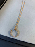 JUSTE NECKLACE 2.2MM PINK GOLD FULL DIAMONDS