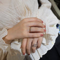 JUSTE RING 1.8MM SILVER DOUBLE ROW