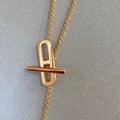FARANDOLE LONG NECKLACE PINK GOLD