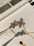 DOUBLE STAR DIAMOND NECKALCE