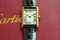TANK MUST DE SOLO 30MM GOLD CASE LEATHER STRAP