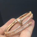 JUSTE BRACELET 3.5MM DOUBLE ROW FULL DIAMOND