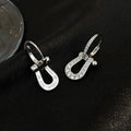 FORCE 10 FULL DIAMOND DROP EARRINGS MEDIUM MODEL