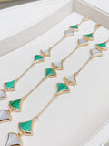 DREAM MOP AND MALACHITE BRACELET PINK GOLD
