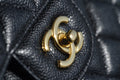 FLAP BAG JUMBO 30CM GOLD HARDWARE BLACK CAVIAR