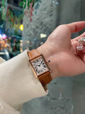 TANK MUST PINK GOLD BROWN EPSOM LEATHER