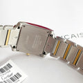 TANK FRANCAISE GOLD STEEL DIAMOND BEZEL WHITE DIAL