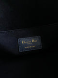 SMALL BOSTON 22 BLUE OBLIQUE EMBROIDERY