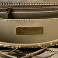 FLAP BAG MEDIUM 24CM GOLD METALIC CALFSKIN