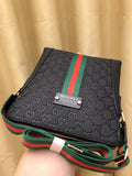 GG CROSSBODY BLACK RED LEATHER