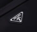 PRA BACKPACK 39 IN BLACK RE-NYLON AND SAFFIANO LEATHER