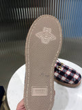 GG HORSEBIT LOAFER IN COLORFUL TWEED AND LAMB FUR LINING