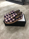 GG HORSEBIT LOAFER IN COLORFUL TWEED AND LAMB FUR LINING