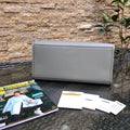 Fend Sunshine Large Bag 40.5 Grey Leather
