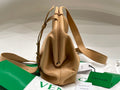 TRIANGLE HANDLE BAG 31 IN CIDER BROWN LAMBSKIN