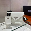 ENVELOPE FLAP BAG 20 IN WHITE SAFFIANO LEATHER