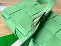 SMALL CASSETTE 23 IN LIGHT GREEN CALFSKIN