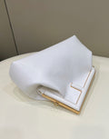 FENDI FIRST SMALL 32 IN WHITE NAPPA LEATHER BAG GOLD HARDWARE