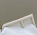 FENDI FIRST SMALL 32 IN WHITE NAPPA LEATHER BAG GOLD HARDWARE