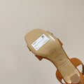 HOLY 75 SANDAL IN CINNAMON BROWN GRAINED CALFSKIN
