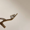 HOLY 75 SANDAL IN MEDIUM BROWN GRAINED CALFSKIN