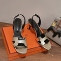 HOLY 75 SANDAL IN OLD GOLD CALFSKIN
