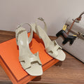 HOLY 75 SANDAL IN WHITE CREAM CALFSKIN