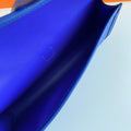 JIGE ELAN 29 CLUTCH IN COBALT BLUE CALFSKIN