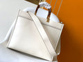 Fend Sunshine Medium Bag 35 White Leather