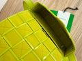 SMALL CASSETTE 23 IN VOLT GREEN CALFSKIN