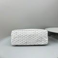 HOBO BOHÈME 34 IN WHITE GOYARDINE CANVAS AND CALFSKIN