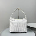 HOBO BOHÈME 34 IN WHITE GOYARDINE CANVAS AND CALFSKIN