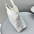 HOBO BOHÈME 34 IN WHITE GOYARDINE CANVAS AND CALFSKIN