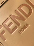 Fend Mini Sunshine Shopper Bag 18 Beige Leather