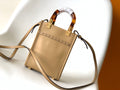Fend Mini Sunshine Shopper Bag 18 Beige Leather