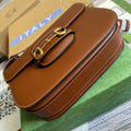 GG HORSEBIT 1955 MINI BAG 25 IN CINNAMON BROWN CALFSKIN