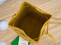 SMALL CASSETTE BUCKET 18 IN MERIGOLD CALFSKIN
