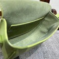 FOLCO CUIR TRIOMPHE 18 IN INCHWORM GREEN CALFSKIN