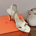HOLY 105 SANDAL IN WHITE CREAM GRAINED CALFSKIN