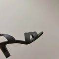 HOLY 75 SANDAL IN DARK GRAY GRAINED CALFSKIN