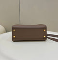 FENDI PEEKABOO 27 IN MOCHA BROWN CALFSKIN WITH GOLD HARDWARE