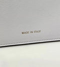 FENDI PEEKABOO 33 BAG IN WHITE CALFSKIN WITH STRAP GOLD HARDWARE