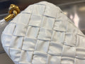 KNOT 20 IN WHITE LAMBSKIN WITH CHAIN