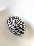 FENDIGRAPHY MINI 16 IN WHITE MIX BLACK SMOOTH CALFSKIN SILVER HARDWARE