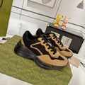 GG 100 RHYTON SNEAKER Black Caramel Brown