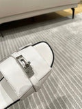GABRIEL SANDAL WHITE CALFSKIN
