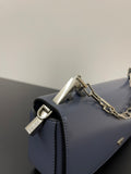 FENDI MINI FIRST SIGHT 23 BAG IN INDIGO BLUE CALFSKIN WITH SILVER HARDWARE