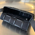 SMALL CASSETTE 23 IN BLACK CANVAS AND CALFSKIN TRIM